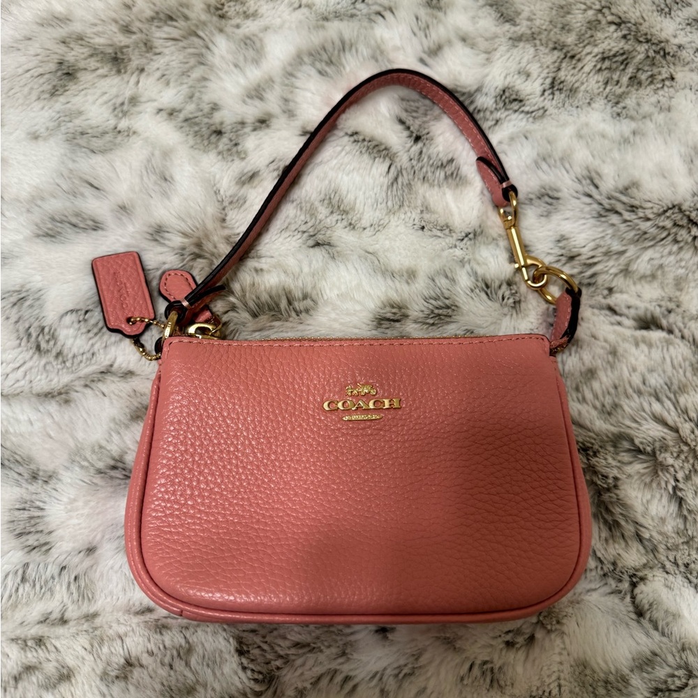 Coach Pink Leather Mini Pouch
